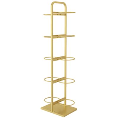 WIGING Basketball Storage Rack, Sports and Fitness Equipment Storage Rack, Toy/Sports Gear Storage Indoor/Outdoor Shelf (Color : Gold, Size : 40x30x145cm)