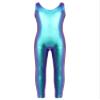 Alvivi Kids Girls Sleeveless Dance Leotard Jumpsuit Full Length Bodysuit Metallic Gymnastics Costumes Colorful 3-4 Years view 1