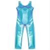 Alvivi Kids Girls Sleeveless Dance Leotard Jumpsuit Full Length Bodysuit Metallic Gymnastics Costumes Colorful 3-4 Years view 3