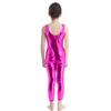 Alvivi Kids Girls Sleeveless Dance Leotard Jumpsuit Full Length Bodysuit Metallic Gymnastics Costumes Rose 3-4 Years view 3
