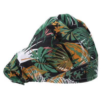 QIYIPASTA Bouffant Scrub Caps Unisex Working Cap Scrub Hats One Size Multi Color (QI02-23N09B)