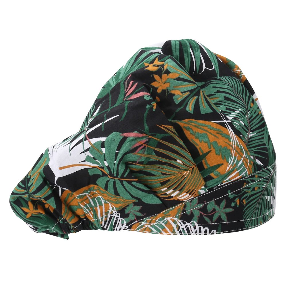 QIYIPASTA Bouffant Scrub Caps Unisex Working Cap Scrub Hats One Size Multi Color (QI02-23N09B)
