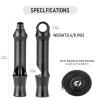 TISUR Titanium Emergency Whistle,EDC Safety Whistles Necklace Loud up to 120db,Survival Whistles for Survival,Hiking,Camping,Pets Training (Black(1-Pack)) view 2