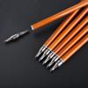 SHARROW 30 Inch Archery Carbon Arrows Bamboo Pattern Shaft 500 Spine Practice Hunting Arrows with Natural Feather Fletching for Archery Hunting Target Shooting 6/12pcs (12 x Green Arrows) view 3