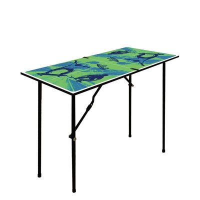 MOOTHLION Small Ping Pong Table Foldable with Net, Preassembled and Multi Use Kids Ping Pong Table