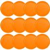 Coopay 12 Pieces Home Air Hockey Pucks 2.5 Inches Heavy Replacement Pucks for Game Tables Equipment Accessories, 12 Grams (Orange) view 1