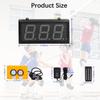 Ledbrigym Digital Lap Counter 4 Inch Up Down with Switch Box Remote Red Track Shop School Factory Sports Production Line view 2