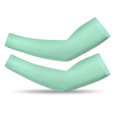Cooling Compression Arm Sleeves For Men Women UV Sun Protection Arm Sleeves Tattoo Cover Up Sleeve Compatible with Light Blue