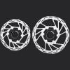 JFOYH 140mm and 160mm Centerlock Disc Brake Rotor with Locking, 1.8mm Thickness - 140mm+160mm[2 PACK] view 1