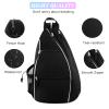 shoowyees Pickleball Tennis Bag Backpack for Men Women - Sports Crossbody Franklin Pickle Ball Tennis Travel Sling Bag view 3