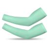 Cooling Compression Arm Sleeves For Men Women UV Sun Protection Arm Sleeves Tattoo Cover Up Sleeve Compatible with Light Blue