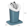 FINTIE Plush Lined Eyeglasses Holder, Glasses Stand Case, Anti-scratch Glasses Storage Organizer for Desk, Nightstand, Office, Ocean Blue view 4