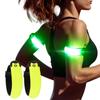 KOSKILL LED Armband Running USB Rechargeable(2 Pack), High Visibility Wristband for Runners, Joggers, Pet Owners, Cyclists, Adjustable Waterproof Reflective Bracelets for Night Running, Walking view 1