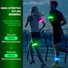 KOSKILL LED Armband Running USB Rechargeable(2 Pack), High Visibility Wristband for Runners, Joggers, Pet Owners, Cyclists, Adjustable Waterproof Reflective Bracelets for Night Running, Walking view 4