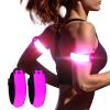 KOSKILL LED Armband Running USB Rechargeable(2 Pack), High Visibility Wristband for Runners, Joggers, Pet Owners, Cyclists, Adjustable Waterproof Reflective Bracelets for Night Running, Walking view 1
