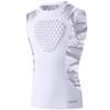 Cabasse Youth Chest Protector, Heart-Guard/Sternum Protection Shirt for Baseball, Football, T Ball, Lacrosse & Goalies (Large, White/Camo (Crewneck)) view 1