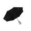 ZAEGO Umbrellas for Rain Double Layer Inverted Umbrella Flower Windproof Reverse Umbrella with C-Shaped Handle Waterproof Stick Umbrella Umbrellas for Rain Windproof (Color : Black) view 1