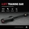 LIONSCOOL Premium 4.9ft Barbell (Black E-coating, 4.9FT, 500LBS) view 2