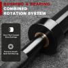 LIONSCOOL Premium 4.9ft Barbell (Black E-coating, 4.9FT, 500LBS) view 3