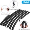moonoom High Jump Training Equipment, 9.9 Ft Long High Jump Bungee Elastic Crossbar, Cord Training Equipment Foam for Beginners Athletes Practice, Black view 3