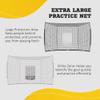 Soozier 17' x 5.5' Baseball Net with Strike Zone, Tee, Caddy, and Carry Bag for Pitching and Hitting, Portable Extra Large Softball and Baseball Training Equipment view 3