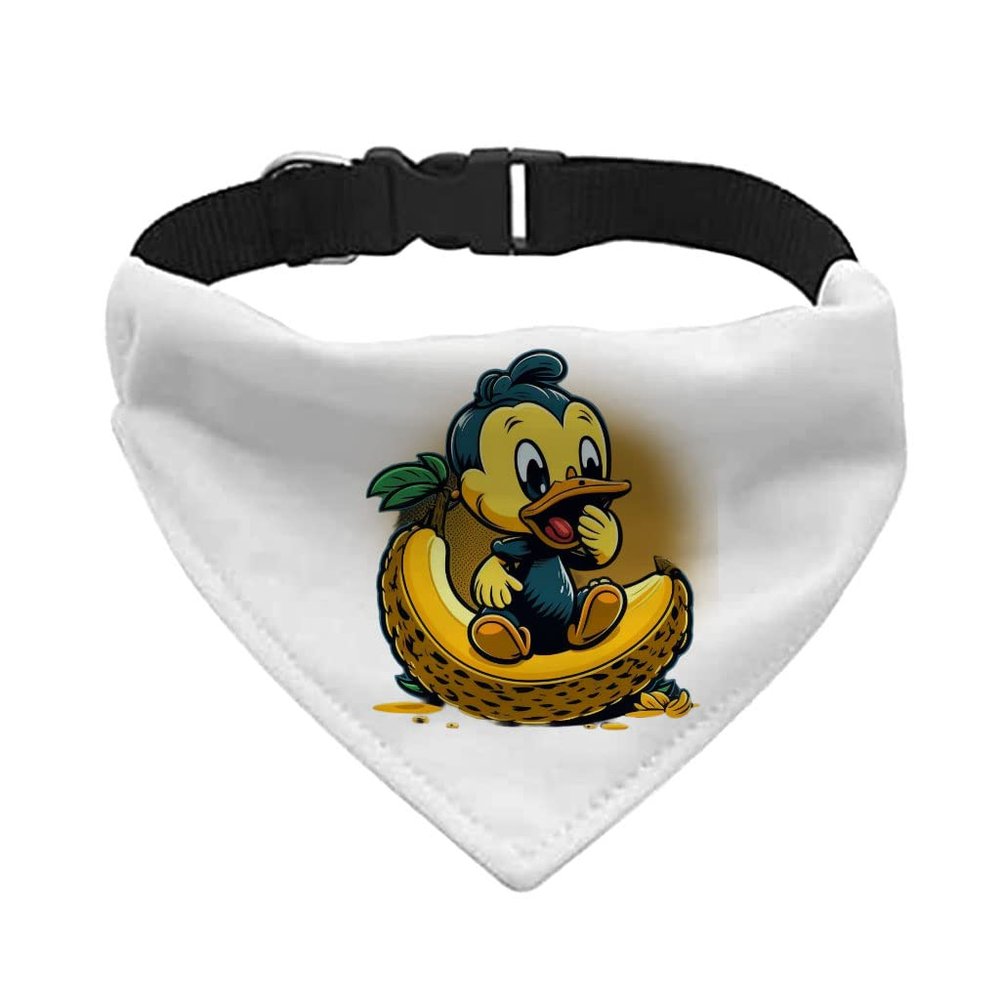 Yellow Duck Pet Bandana Collar - Kawaii Scarf Collar - Cool Dog Bandana - L