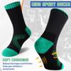 SeeyAN Kids Socks Boys Crew Athletic Half Cushioned Cotton Sport Running Breathable Socks 6 Pairs (6 Pairs Black, 5-8 Years) view 2