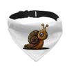 Snail Print Pet Bandana Collar - Graphic Scarf Collar - Illustration Dog Bandana - XL view 1
