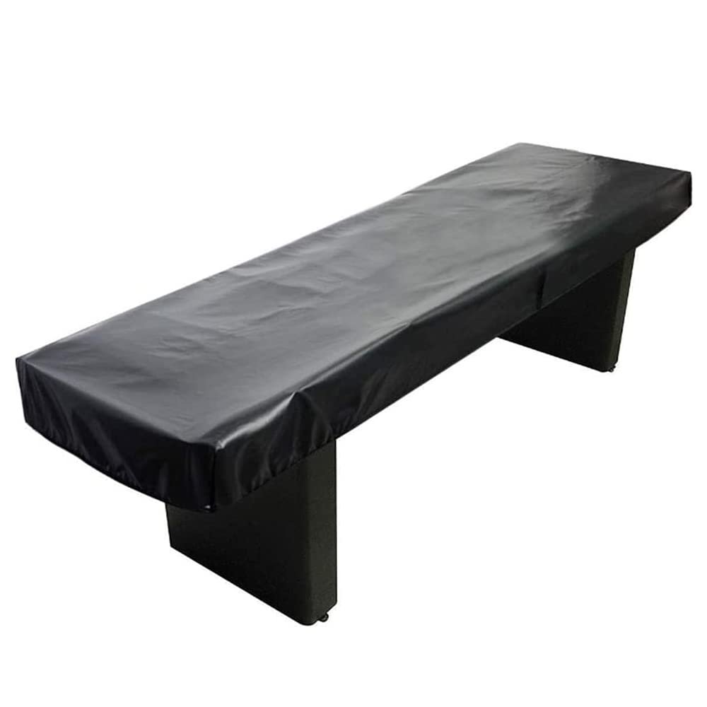 SUNSURE SUSURE 9FT Shuffleboard Table Cover Waterproof Game Table Covers for Shuffleboard Table Heavy Duty Leatherette Furniture Cover Shuffleboard Accessories (420D Oxford Fabric)