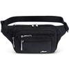 Waist Pack Bag Fanny Pack for Men&Women Hip Bum Bag with Adjustable Strap for Outdoors Workout Traveling Casual Running Hiking Cycling (New Black) view 1