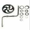 Bicycle Gas Frame 2.4L fuel tank and One Piece Crank 2'' Cup Wide Pedal Crank Kit view 3