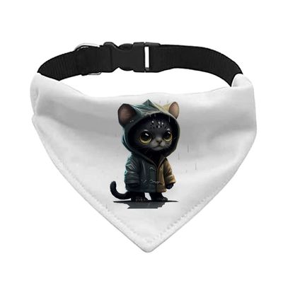 Black Panther Animal Pet Bandana Collar - Cute Scarf Collar - Cool Art Dog Bandana - XL