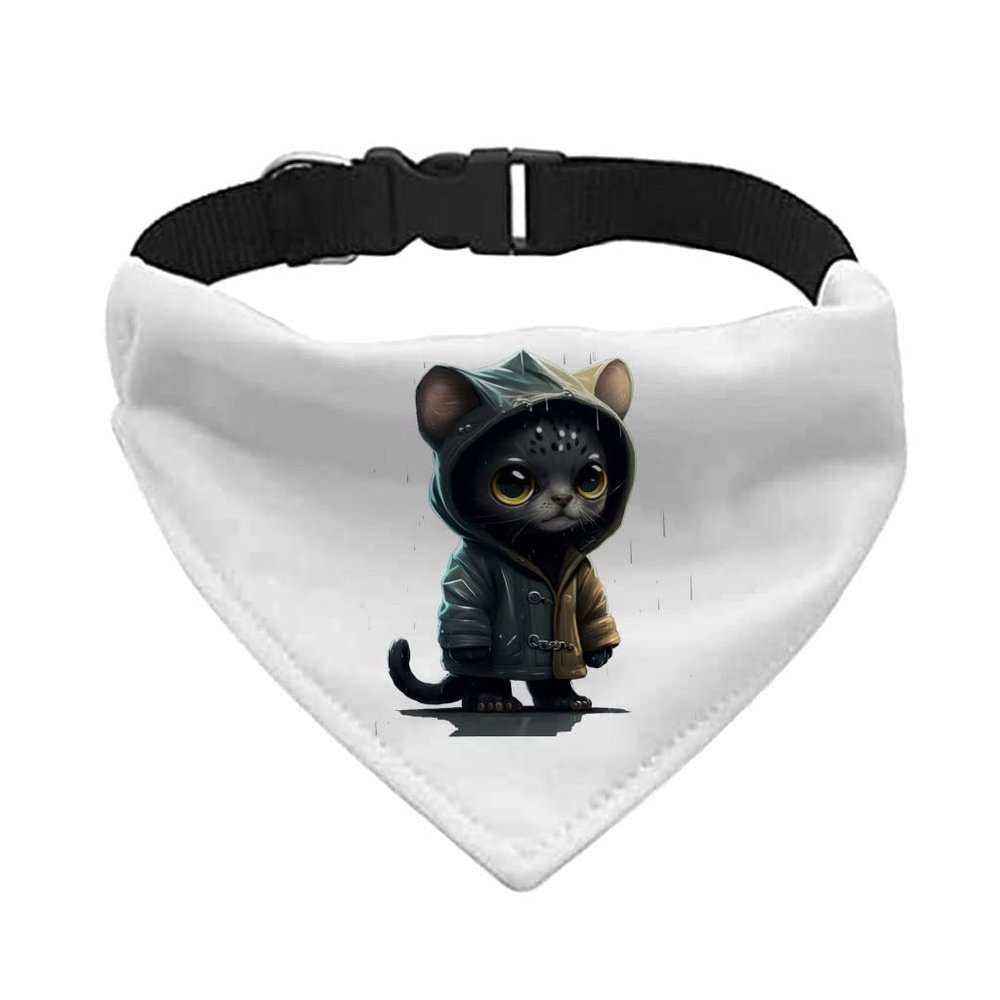 Black Panther Animal Pet Bandana Collar - Cute Scarf Collar - Cool Art Dog Bandana - XL