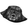 Cool Lion Pattern Bucket Hats Fashion Sun Cap Packable Outdoor Fisherman Hat for Women and Men view 2