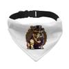 Funny English Bulldog Pet Bandana Collar - Digital Art Scarf Collar - Printed Dog Bandana - XL view 1