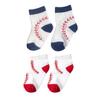 BAICAIYU Baby First Birthday Baseball Socks 2 Pairs Boys and Girls Toddlers Medium Tube Boneless Socks Cute view 1