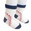 BAICAIYU Baby First Birthday Baseball Socks 2 Pairs Boys and Girls Toddlers Medium Tube Boneless Socks Cute view 2