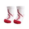 BAICAIYU Baby First Birthday Baseball Socks 2 Pairs Boys and Girls Toddlers Medium Tube Boneless Socks Cute view 3