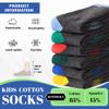 SeeyAN Kids Socks Boys Crew Athletic Half Cushioned Cotton Sport Running Breathable Socks 6 Pairs (6 Pairs Grey, 5-8 Years) view 4