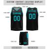 Mens Reversible Basketball Jersey Custom Basketball Uniform for Youth Athletic Practice Game Sport Shirts with Team Name Number Logo Green-Black view 2