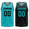 Mens Reversible Basketball Jersey Custom Basketball Uniform for Youth Athletic Practice Game Sport Shirts with Team Name Number Logo Green-Black view 3