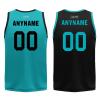 Mens Reversible Basketball Jersey Custom Basketball Uniform for Youth Athletic Practice Game Sport Shirts with Team Name Number Logo Green-Black view 4