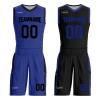 Mens Reversible Basketball Jersey Custom Basketball Uniform for Youth Athletic Practice Game Sport Shirts with Team Name Number Logo Blue-Black view 1