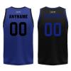 Mens Reversible Basketball Jersey Custom Basketball Uniform for Youth Athletic Practice Game Sport Shirts with Team Name Number Logo Blue-Black view 4
