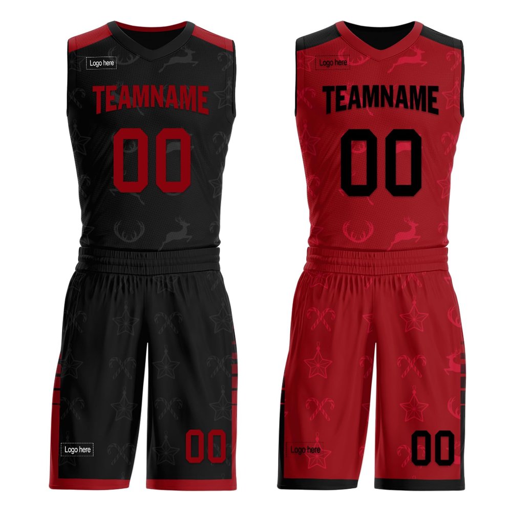 Mens Reversible Basketball Jersey Custom Basketball Uniform for Youth Athletic Practice Game Sport Shirts with Team Name Number Logo