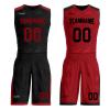 Mens Reversible Basketball Jersey Custom Basketball Uniform for Youth Athletic Practice Game Sport Shirts with Team Name Number Logo view 1
