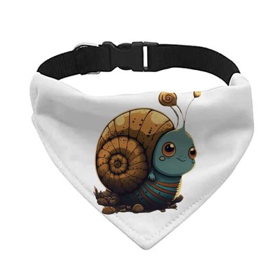 Cute Cartoon Pet Bandana Collar - Cute Snail Scarf Collar - Themed Dog Bandana - XL