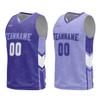 Mens Reversible Basketball Jersey Custom Basketball Uniform for Youth Athletic Practice Game Sport Shirts with Team Name Number Logo view 2