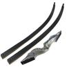 60 Inch Black Hunter Original Takedown Recurve Bow and Arrow Set 20-60lbs Traditional Wood Longbow Right and Left Handed American Hunting Longbow (20 Lbs, Black Set/Left Handed) view 3