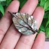Opexicos 2Pcs Abalone Shell Stone Pendant 30 x 40 mm Handmade Pendant view 2